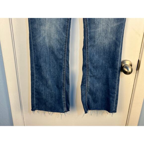 Kut From The Kloth Jeans Size 4 Kelsey Fab Ab Ankle Flare High Rise Raw Hem - Picture 3 of 7